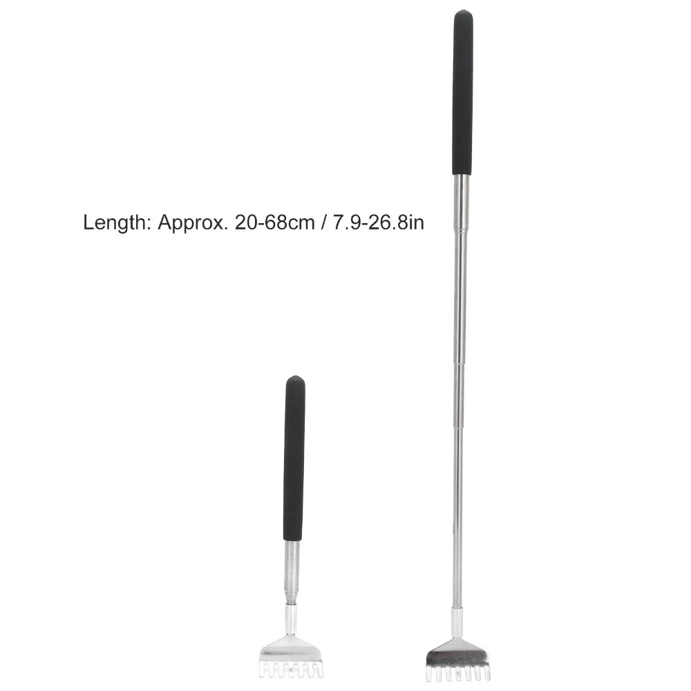 Stainless Steel Back Scratcher Long Handle Skin Friendly Itch Relief Zpaxo