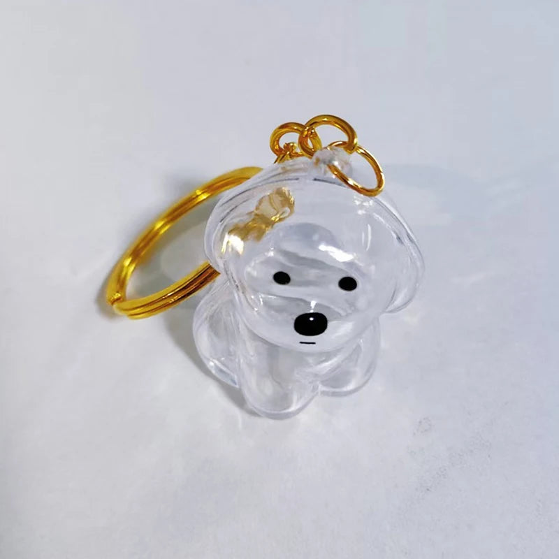 Dog Hair Storage Pendant Keychain Transparent Cat Fur Keepsake