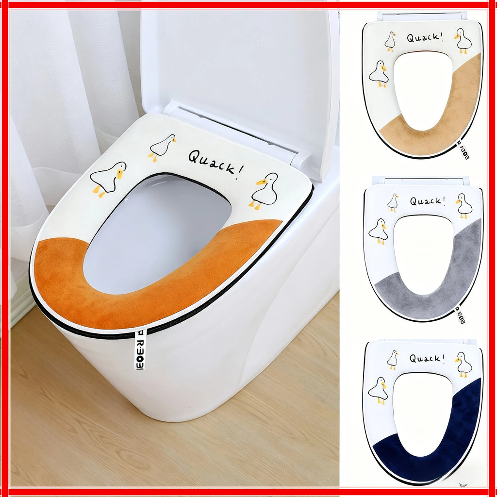 Washable Cotton Toilet Seat Cushion – Universal Fit Cover Toilet Seat Cushion Zpaxo