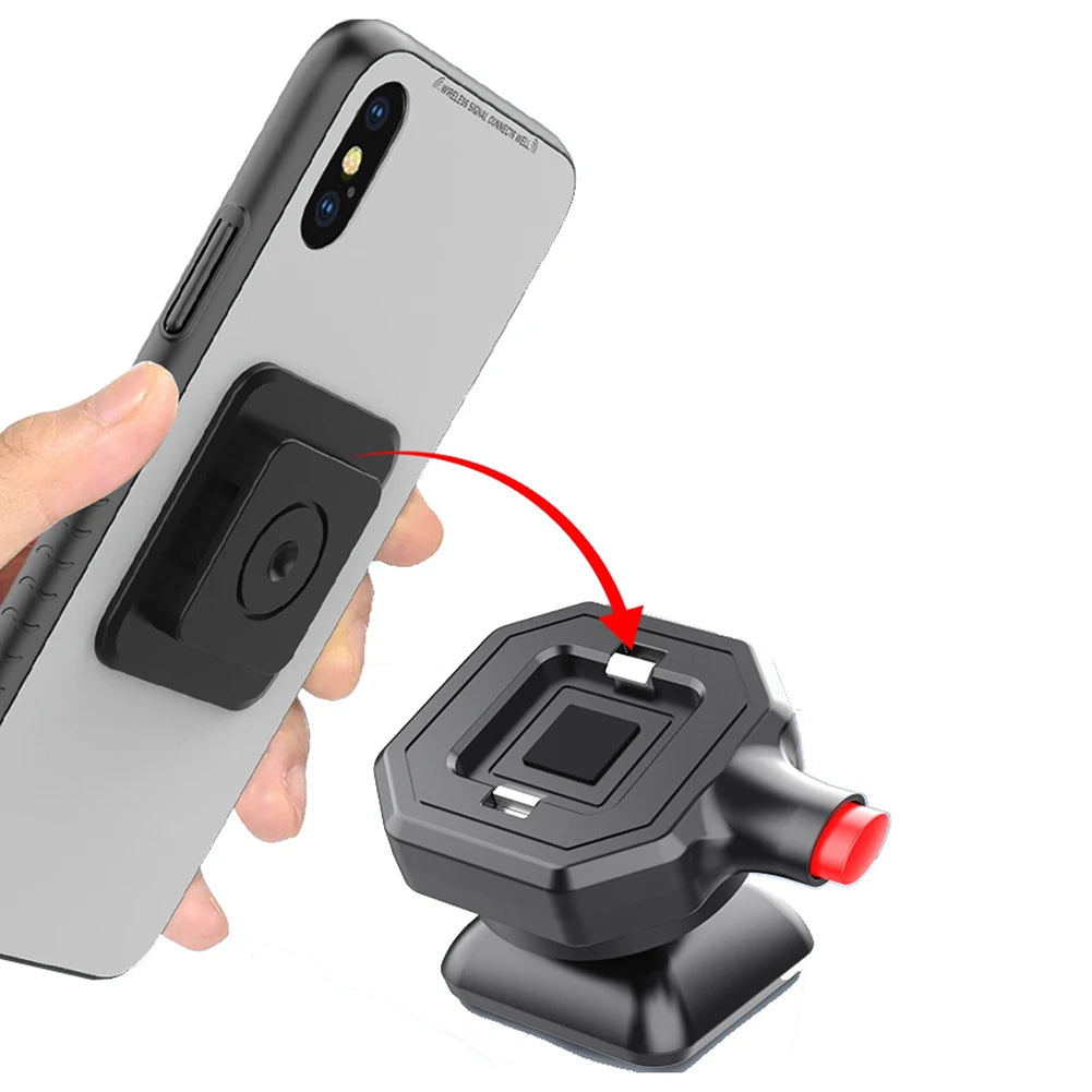 Car Phone Holder Quick Install Adhesive Dashboard Mount Clip GPS