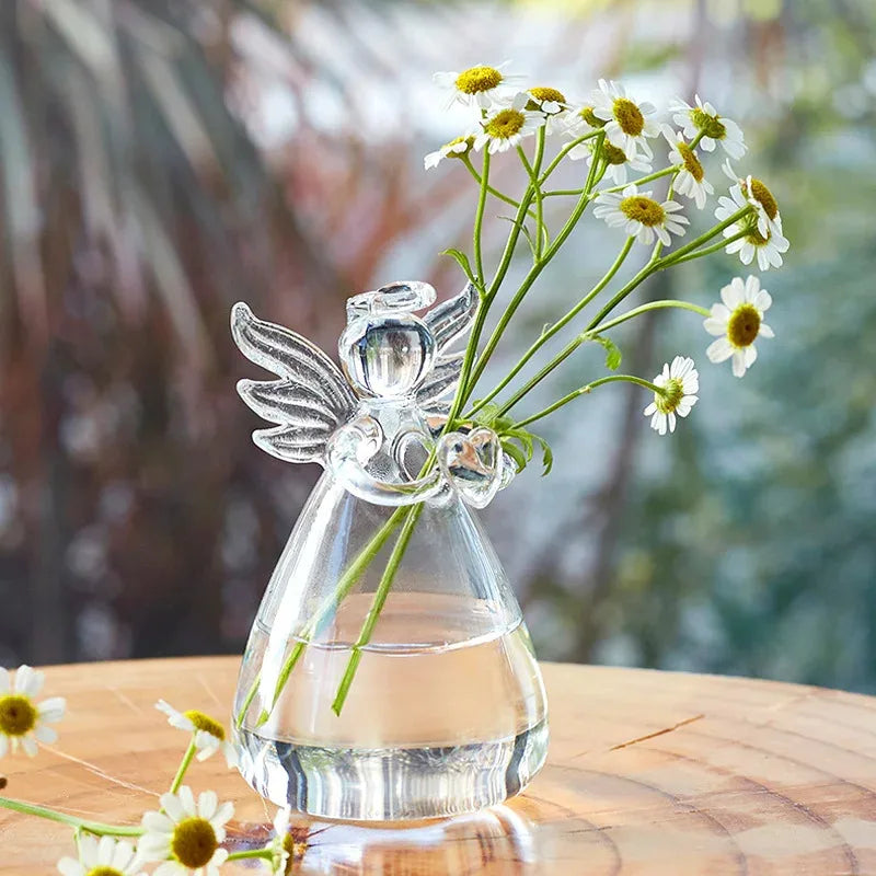 Glass Hydroponic Vase Suitable Wedding Decorations Angel Floral