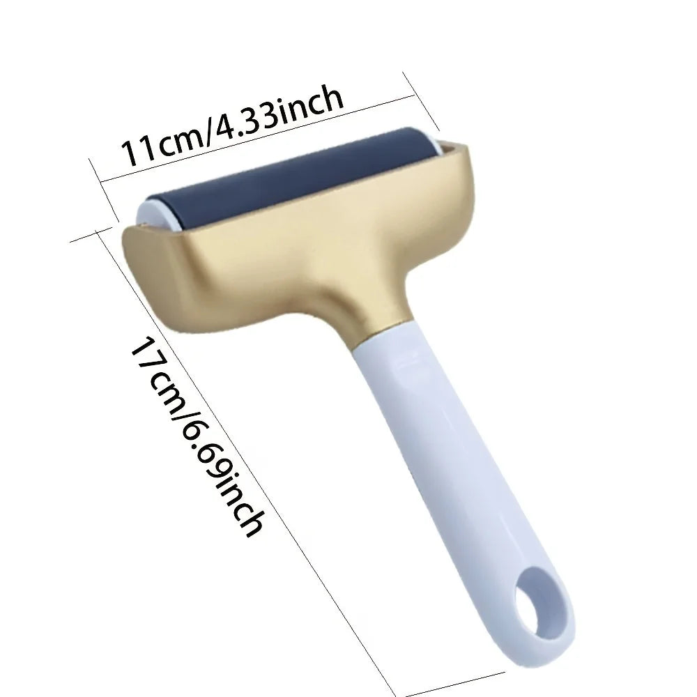 Gold Vinyl Rubber Roller&Gold Tweezers, Rubber Roller and Material Tweezers Removal Tool, Compatible with Maker, Explore Zpaxo