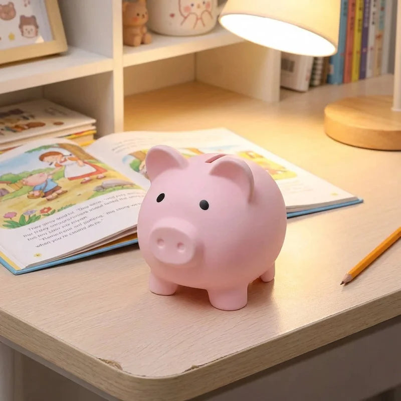 Adorable Piggy Bank Savings Jar Silicone Unbreakable Children's Money