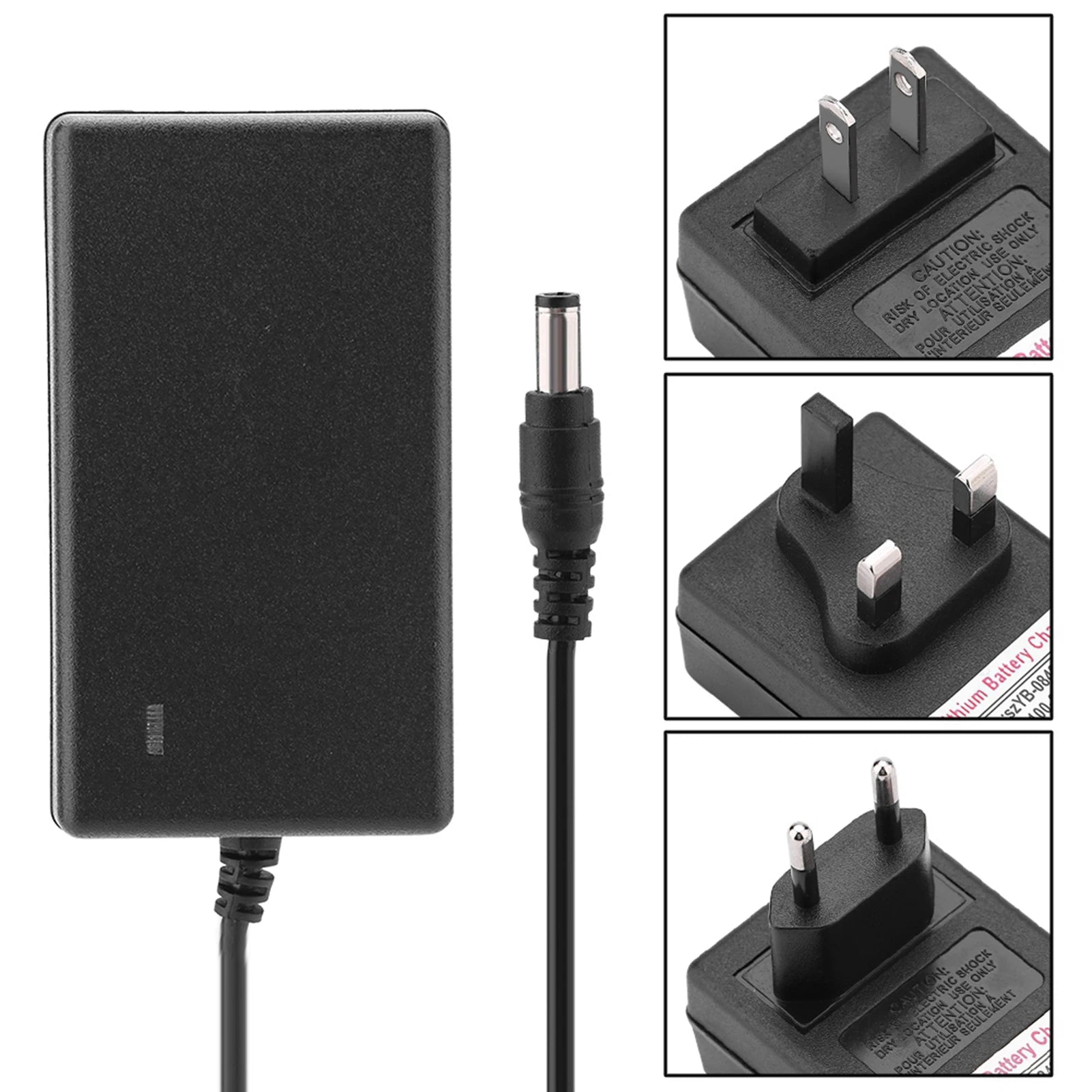 AC 100-240V DC 21V 2A Safe Charge Power Supply Adapter Lithium Ion