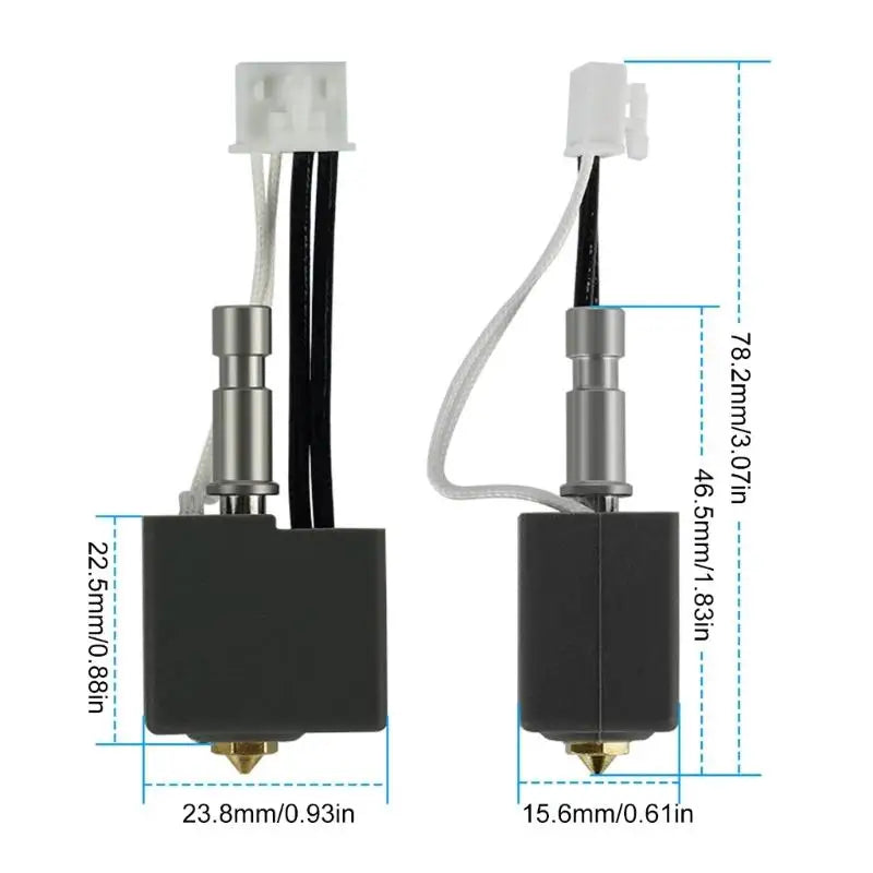 652F Optimized Heat Efficiency S1C Extruder Hotend For Faster Preheat In 3D Printing Zpaxo