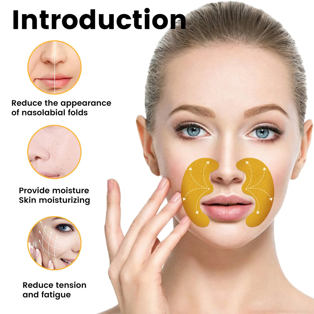 Forehead Nasolabial Eye Gel Patch Forehead Line Removal Anti Wrinkle Anti Sagging Skin Firming Mask Kojic Acid Collagen Patches Zpaxo