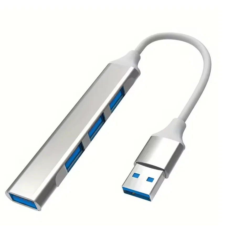 4-Port Multi-Splitter Type C Hub USB Adapter OTG for Xiaomi Lenovo MacBook 13 15 Air pro PC - Computer Accessories Zpaxo USB A Silver