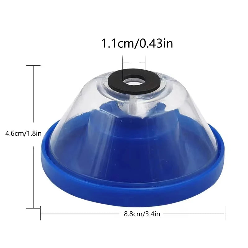 Electric Drill Dust Collector Cover – Fits 4–10mm Drill Bits Drill Dust Collector Zpaxo Blue