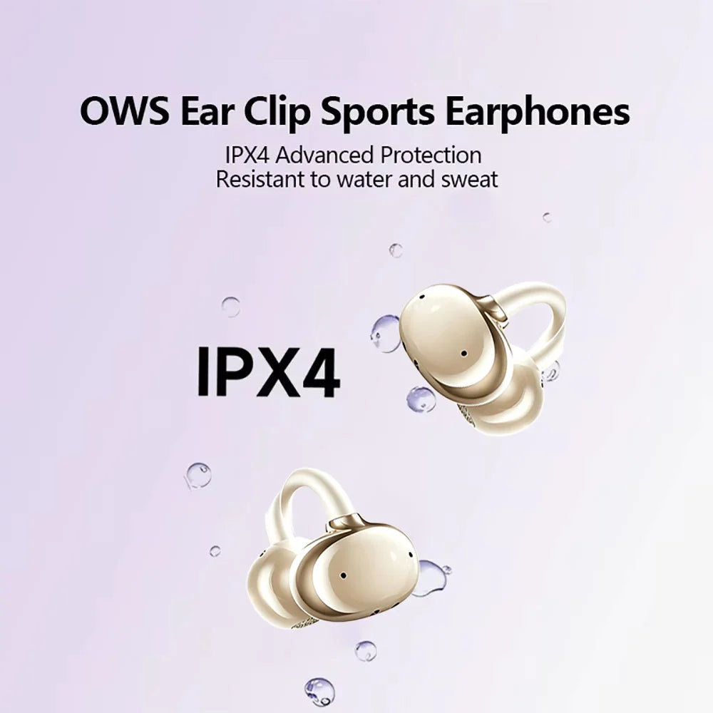 KEBIDUMEI Open-ear Wireless Headphones Bluetooth 6 0 Earphones Mic