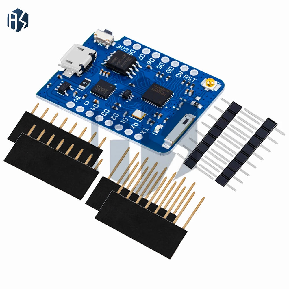 for WEMOS D1 Mini Pro – ESP8266 NodeMCU WiFi Development Board with 4MB/16MB Flash, External Antenna CP2104 USB Zpaxo