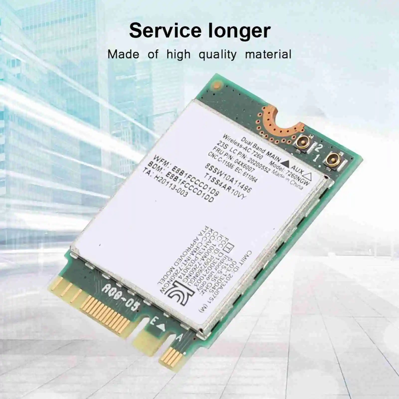 Network Card Intel Dual Frequency Wireless 7260 AC 867Mbps Special