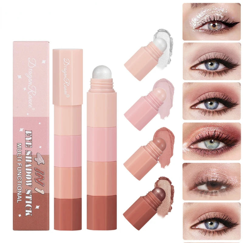 4 5 In1 Pearlescent Eyeshadow Pencil Glitter Silkworm Liner