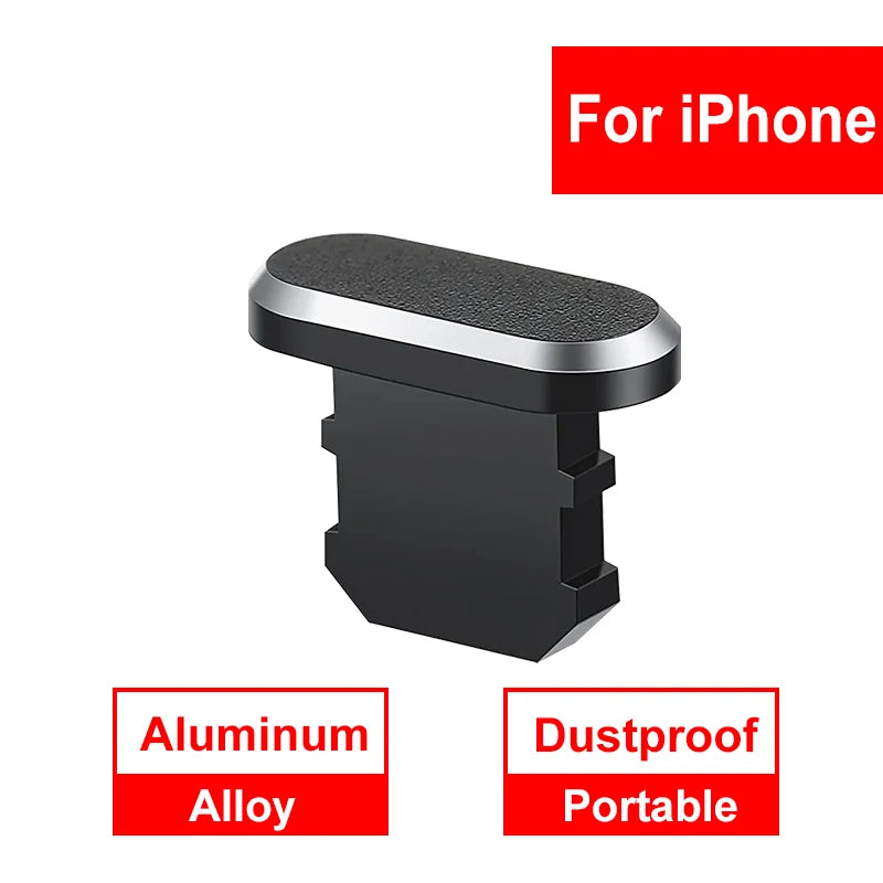 Type C Dust Plug Protects Charging Jack Opening SIM Card Pin Combo For Phone Charging Port Office Home Device Care Port Cover Zpaxo Metal for ios