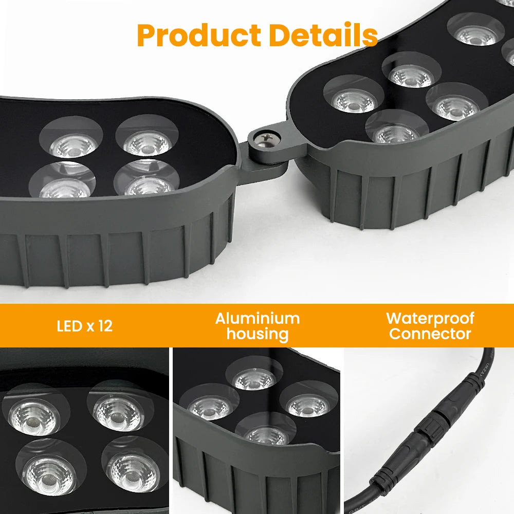 LED Outdoor Tree Hugging Lamp IP65 Waterproof 200V Spotlight Night Decor DIY Assemble Tree Holding Lighting Lamp For Garden Zpaxo