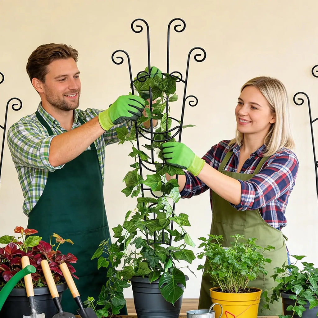 Plant Trellis Metal Plant Support Pothos Support Stakes for Indoor Outdoor Garden Balcony Pothos Monstera Ivy Clematis Gardening Zpaxo