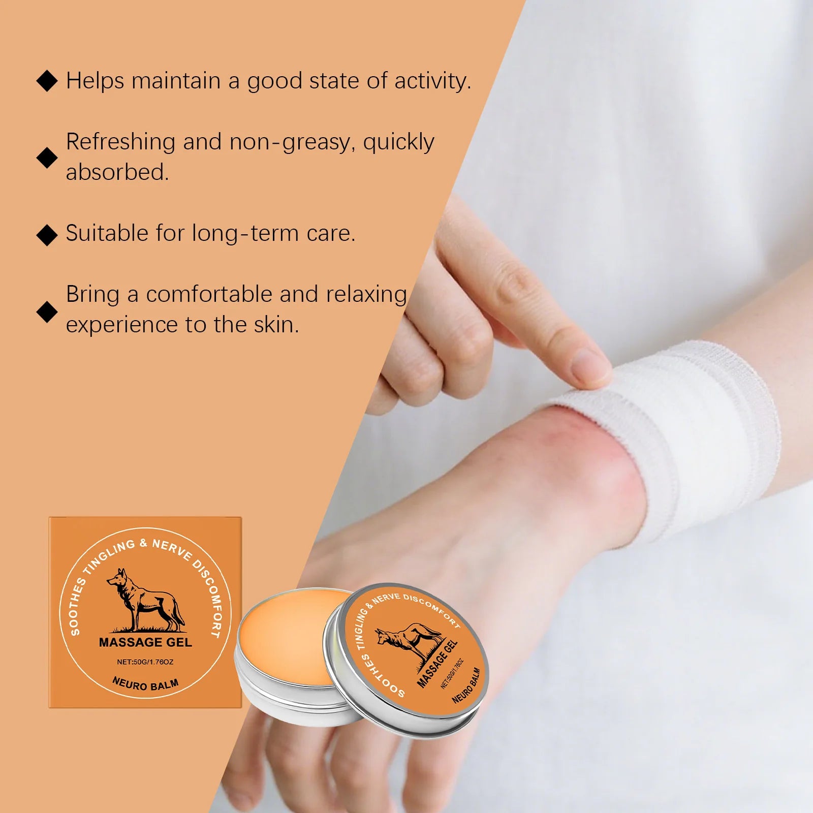 Nerve Relief Balm – Fast-Acting Joint Care Cream 50g Joint Relief Cream Zpaxo