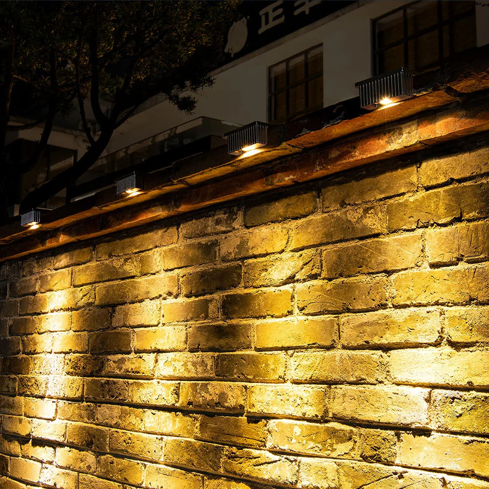 Solar Lights Courtyard Luxury Homes Outdoor Gardens Wall Washing Lamp Zpaxo
