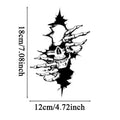 Skeleton Car Window Sticker Halloween Creepy Sticker Decoration Motorcycle Decals for Car Truck SUV Motorcycle Vehicles Window Zpaxo Black