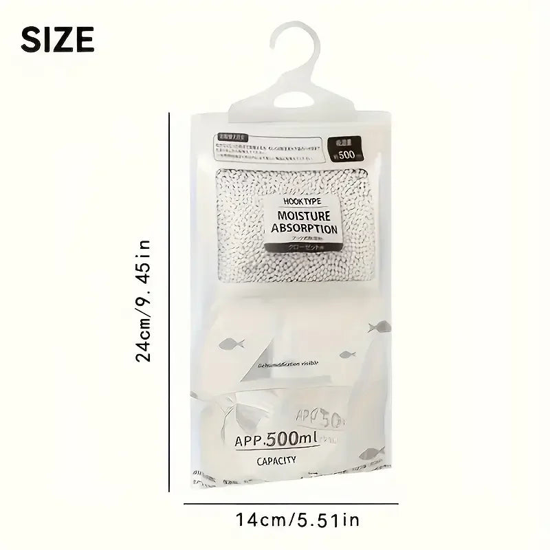 3-Pack 240g Moisture Absorbers for Closet & Home – Dehumidifier Bags for Wardrobe, Odorless, No Power Needed Zpaxo
