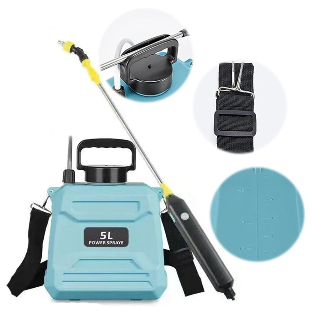 5L Shoulder Sprayer Automatic Sprayer Bottle Multi-Function Garden Water Sprayer Lawn Sprinkler for Garden Irrigation Zpaxo