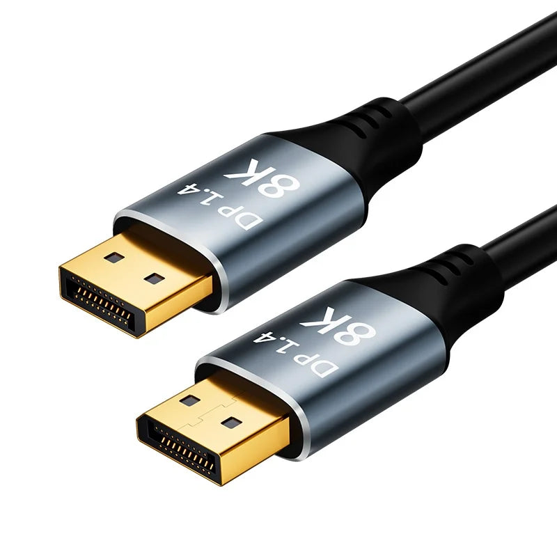 Displayport 1 4 Cable 8K 60Hz 4K HDR 165Hz Display Port Audio Video Zpaxo 1.4V-8k60hz 1.8m