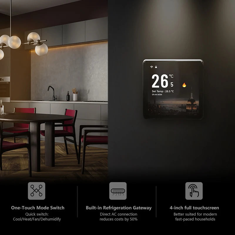 ZigBee VRF Central Air Conditioning Thermostat Digital Temperature Controller Tuya Smart Life Remote Control Home Automation Zpaxo