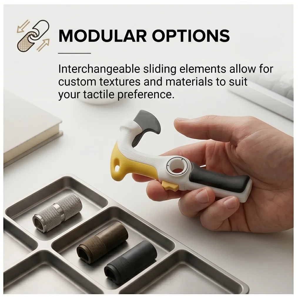 EDC Fidget Survival Axe Toy Stress Relief Slider Spinner Tool Adult