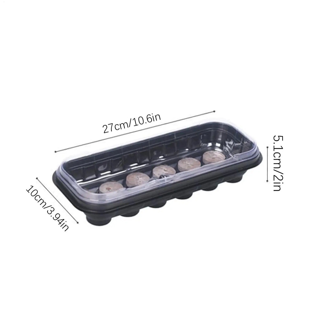 Seedling Starter Trays 12-Cell Reusable 1 Plant Grow Germination