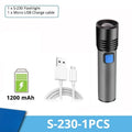 ESMARTER K31 USB Rechargeable Zoomable LED Flashlight