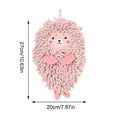 Bathroom Hand Towel Sea Lion Shape Absorbent Chenille Cute Rags