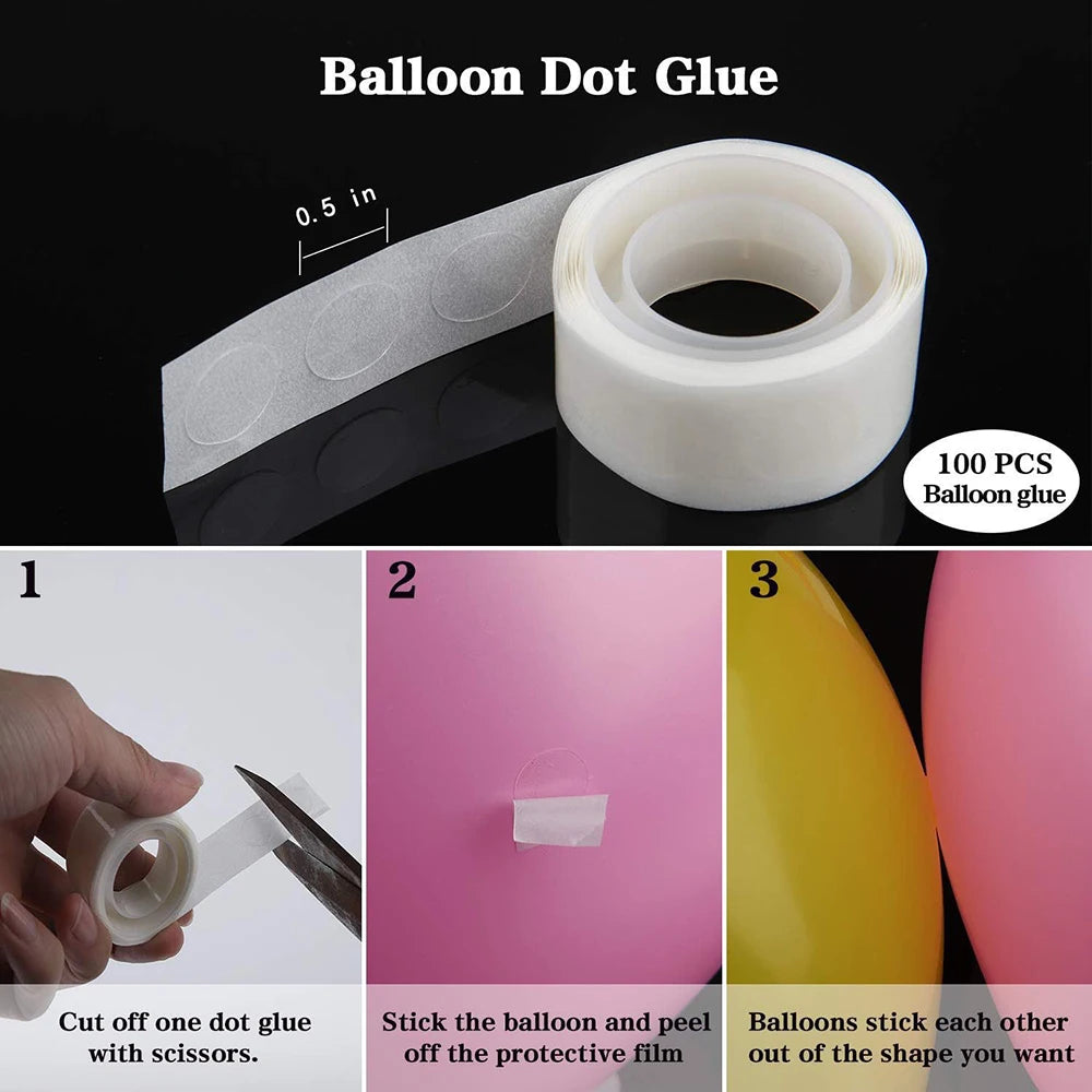 100 1000Points Double-sided Adhesive Dots Transparent Removable