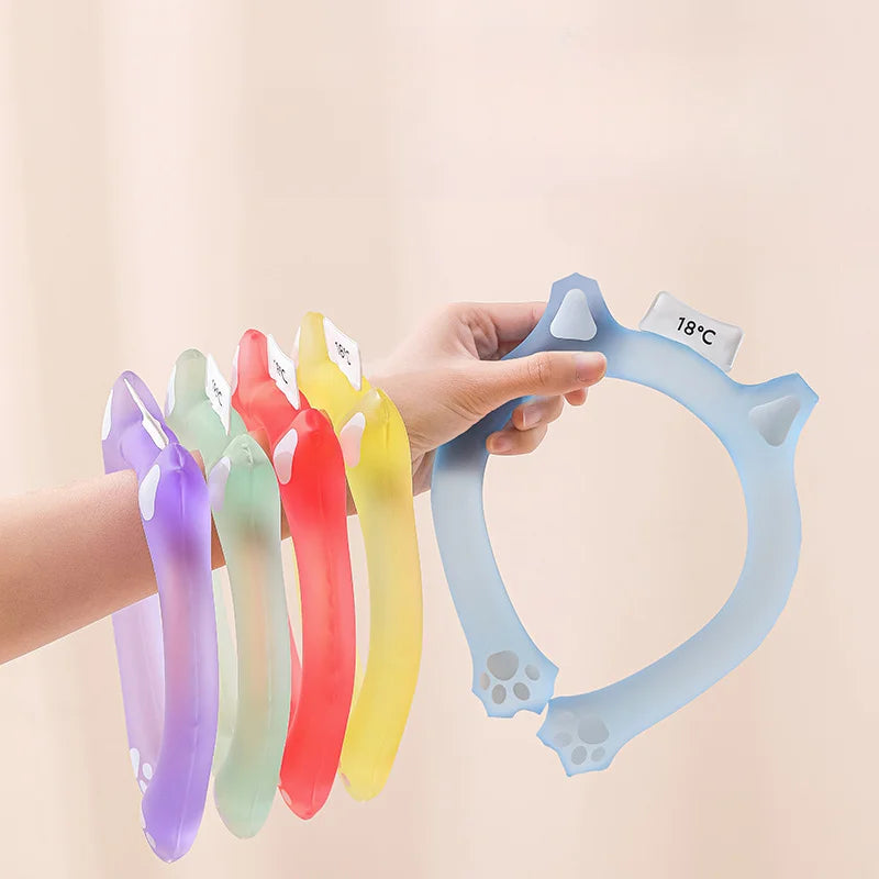 Sunstroke Prevention and Cooling Tool Outdoor Sports Cooling Ring Summer Comfort PCM Cold Collar Beach Travel Essentials Zpaxo