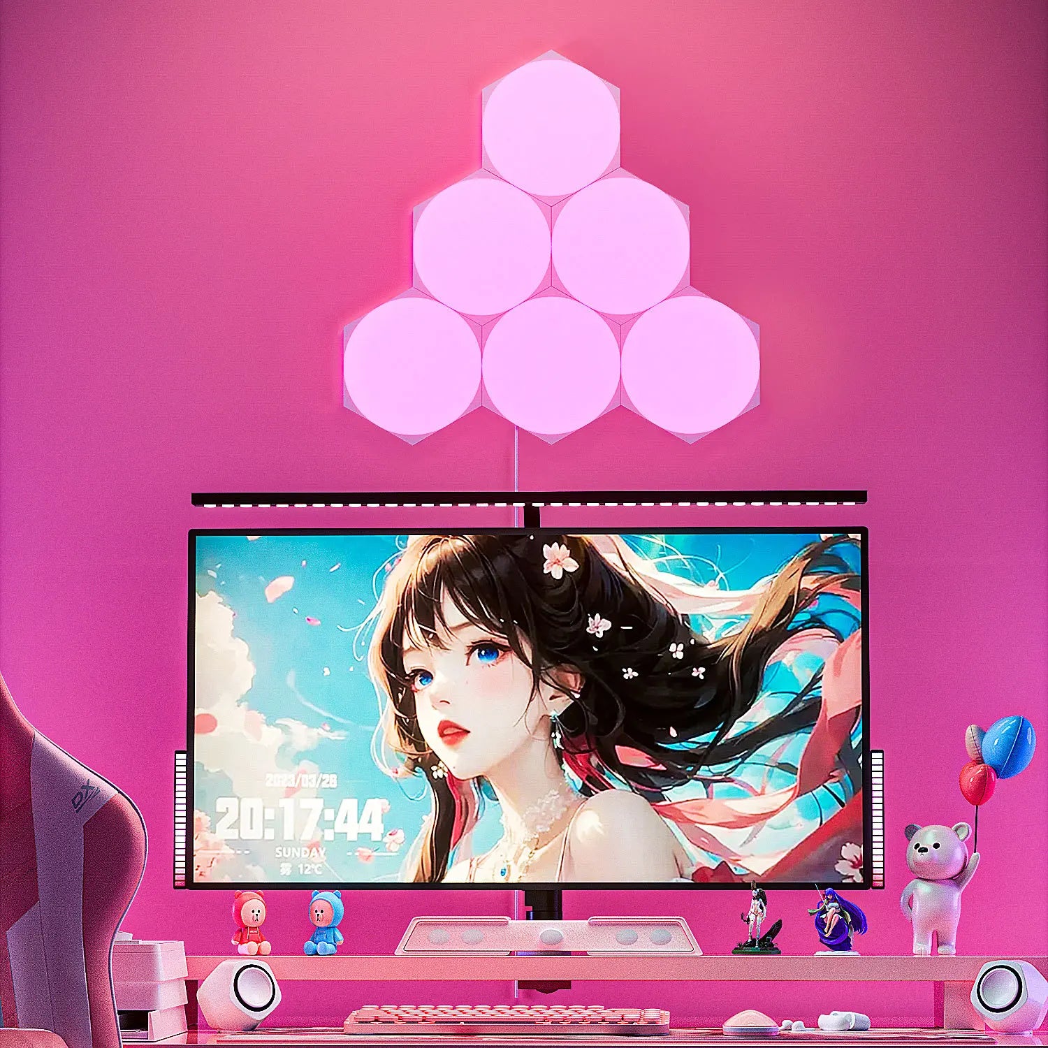 Ultra Thin Hexagon Quantum Lights RGB DIY Bluetooth Wifi Wall Night Zpaxo