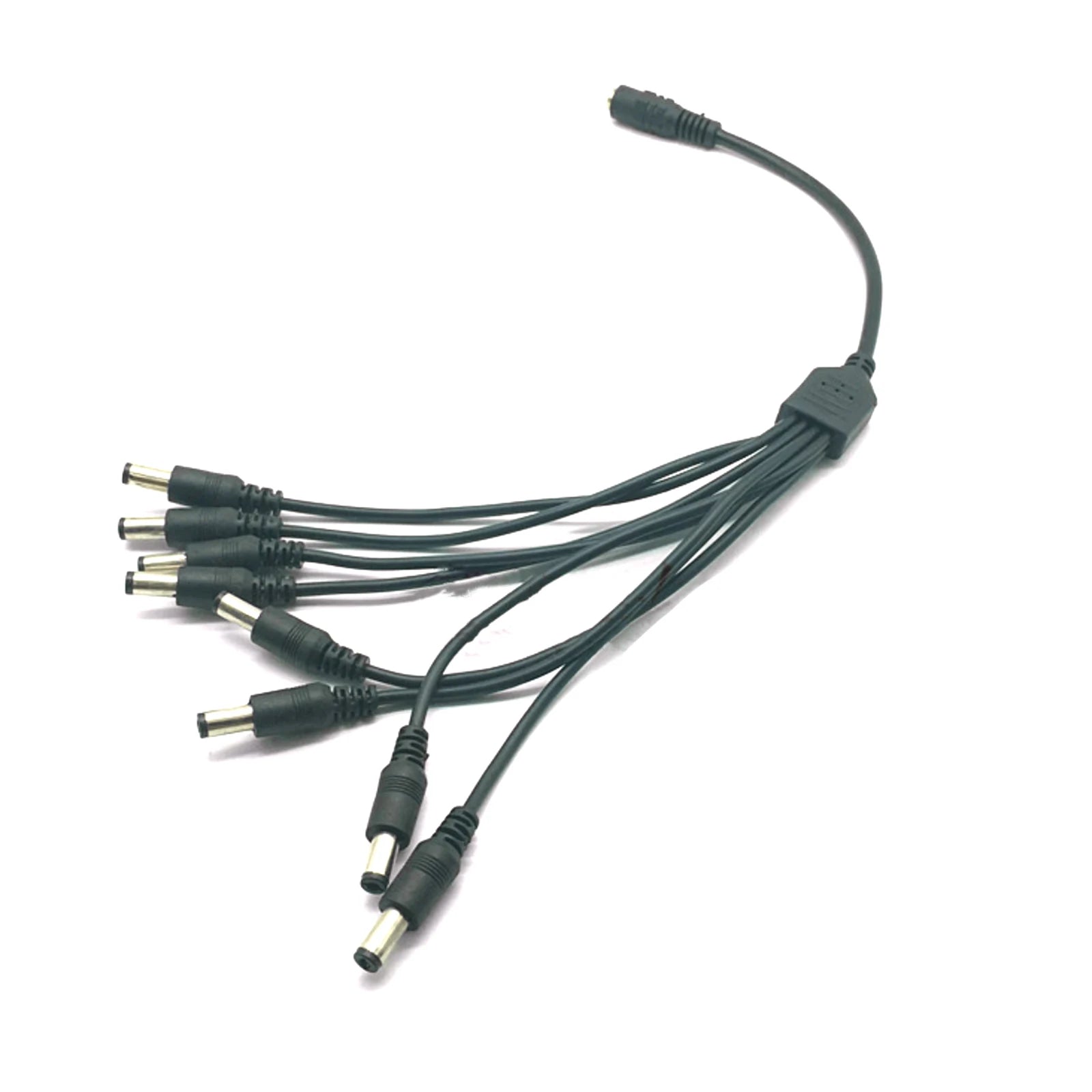12V DC Power Splitter Plug 1 Female 8 Male Supply Adapter Y Cable