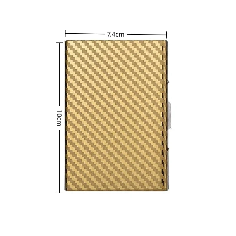 Money Bag Wallet RFID Blocking Men's Single Carbon Fiber Card Holder Zpaxo