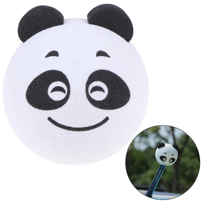 Cute Panda Car Antenna Aerial Ball EVA Topper Truck SUV Pen Decor Toy Zpaxo