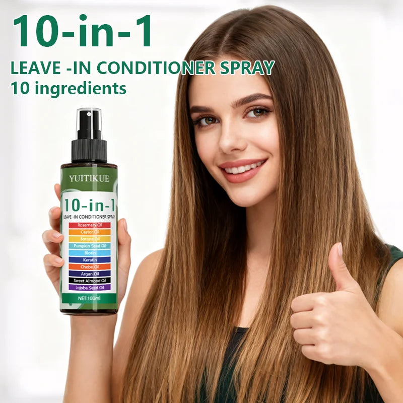 YUITIKUE 10-in-1 Leave-In Hair Treatment – Rosemary & Argan Oil Leave-In Hair Treatment Zpaxo