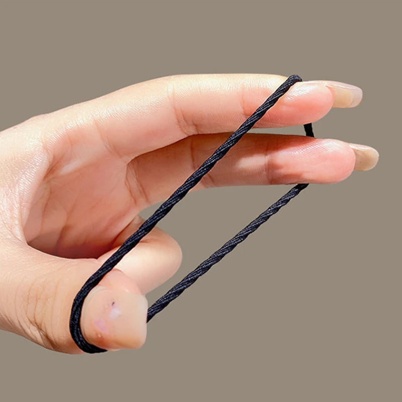 Lot Hair Bands Solid Elastic Rubber Band Tie Headband Accessories