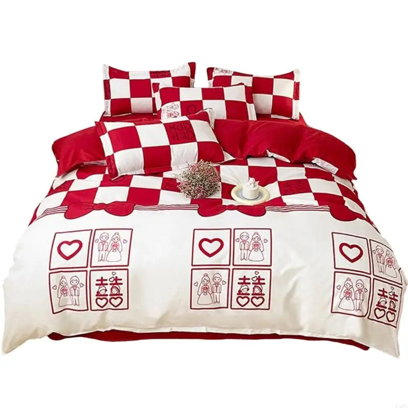 Bed Sheet Washed Cotton Textiles Gentle Brushed Queen Duvet Cover