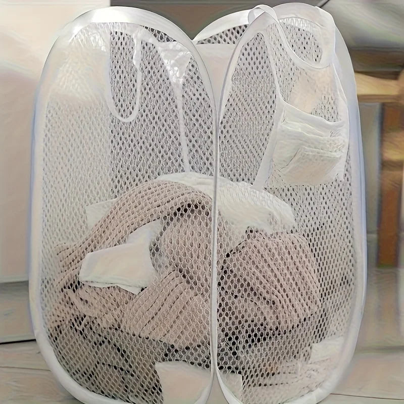 Foldable Laundry Basket – Collapsible Clothes Storage Bin Foldable Laundry Basket Zpaxo WHITE