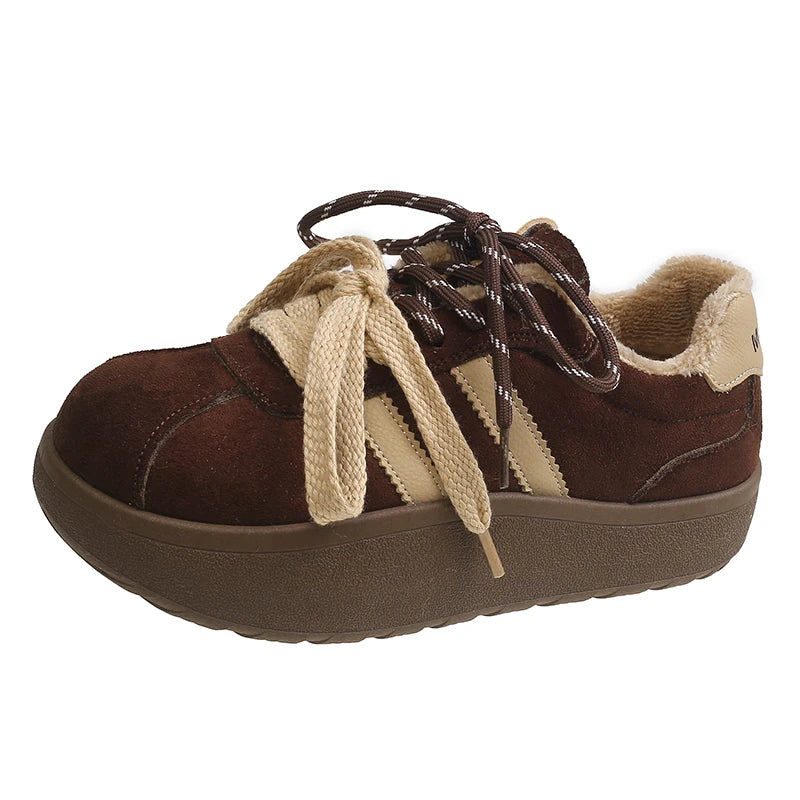 Winter Fashion All-match Shoes Women Comfortable Casual Plush