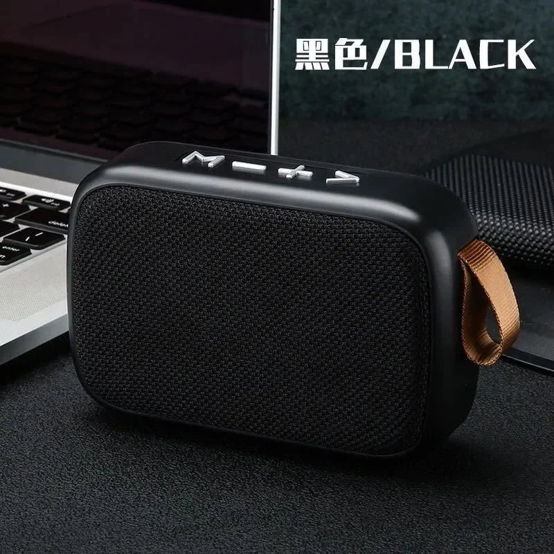 Portable Fabric Bluetooth Speaker Wireless Connection Outdoor Sports Zpaxo black