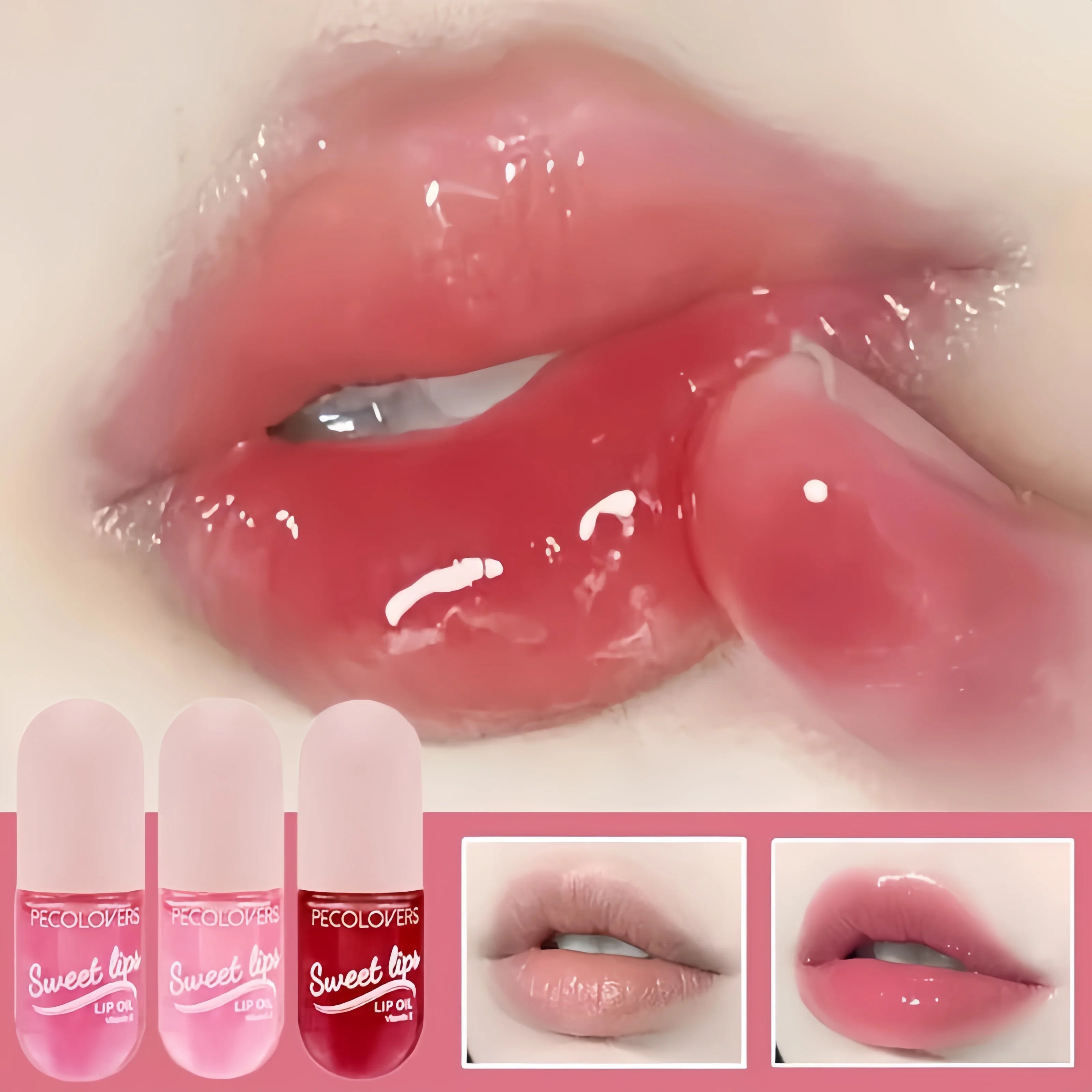 1PC Mini Capsule Color Change Lip Gloss Lip Oil Moisturizing Transparent Glossy Nutritious Liquid Lipstick Cosmetic Zpaxo