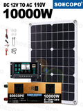 Off-grid Solar 10000W Powerful Inverter 500W Panels 100A Controller
