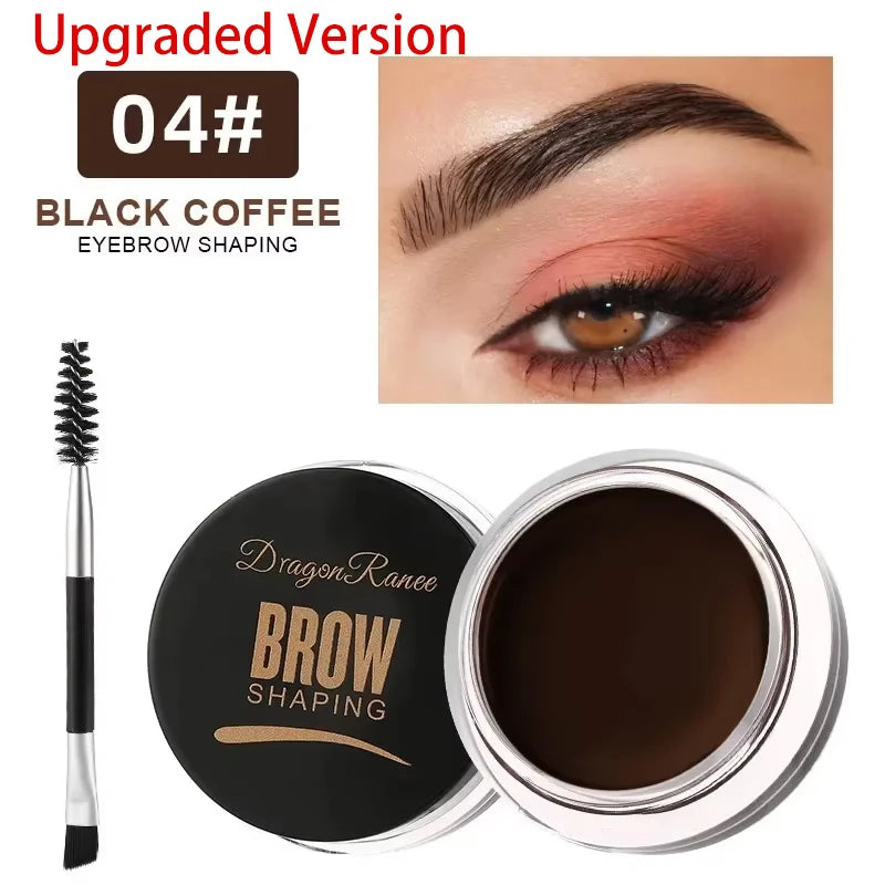 Matte Eyeliner Eyebrow Cream Gel Waterproof Long Lasting Contouring Zpaxo 04-Upgraded Version
