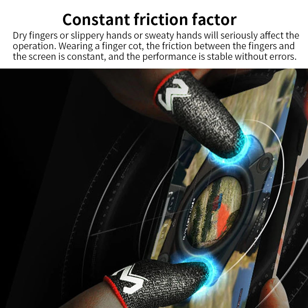 MEMO Gaming Finger Sleeve For PUBG Mobile Game Fingertips Cover Sweatproof Anti-slip Touch Screen Fingertip Thumb Finger Gloves Zpaxo
