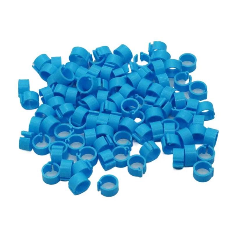 Birds Feet Rings Inner Diameter Width Plastic Clip Ring Pigeon Dove Zpaxo SKY BLUE