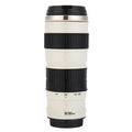 400ml Camera Lens Coffee Mug Leak Proof Photo Coffee Cup Novelty Stainless Steel Water Bottle Gifts for Lovers Valentine's Day Zpaxo WHITE China Mainland