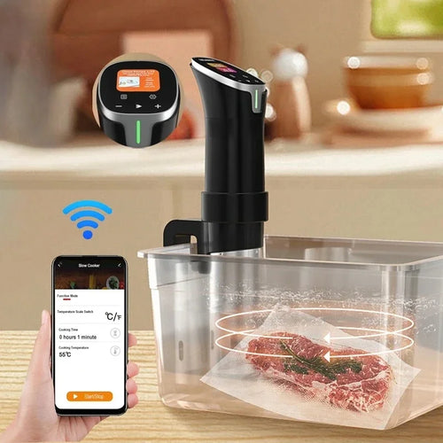 1100W Kitchen Sous Vide Cooker LCD Touch Digital Display Immersion Circulator Accurate Cooking appliances Vacuum Slow Cooker Zpaxo