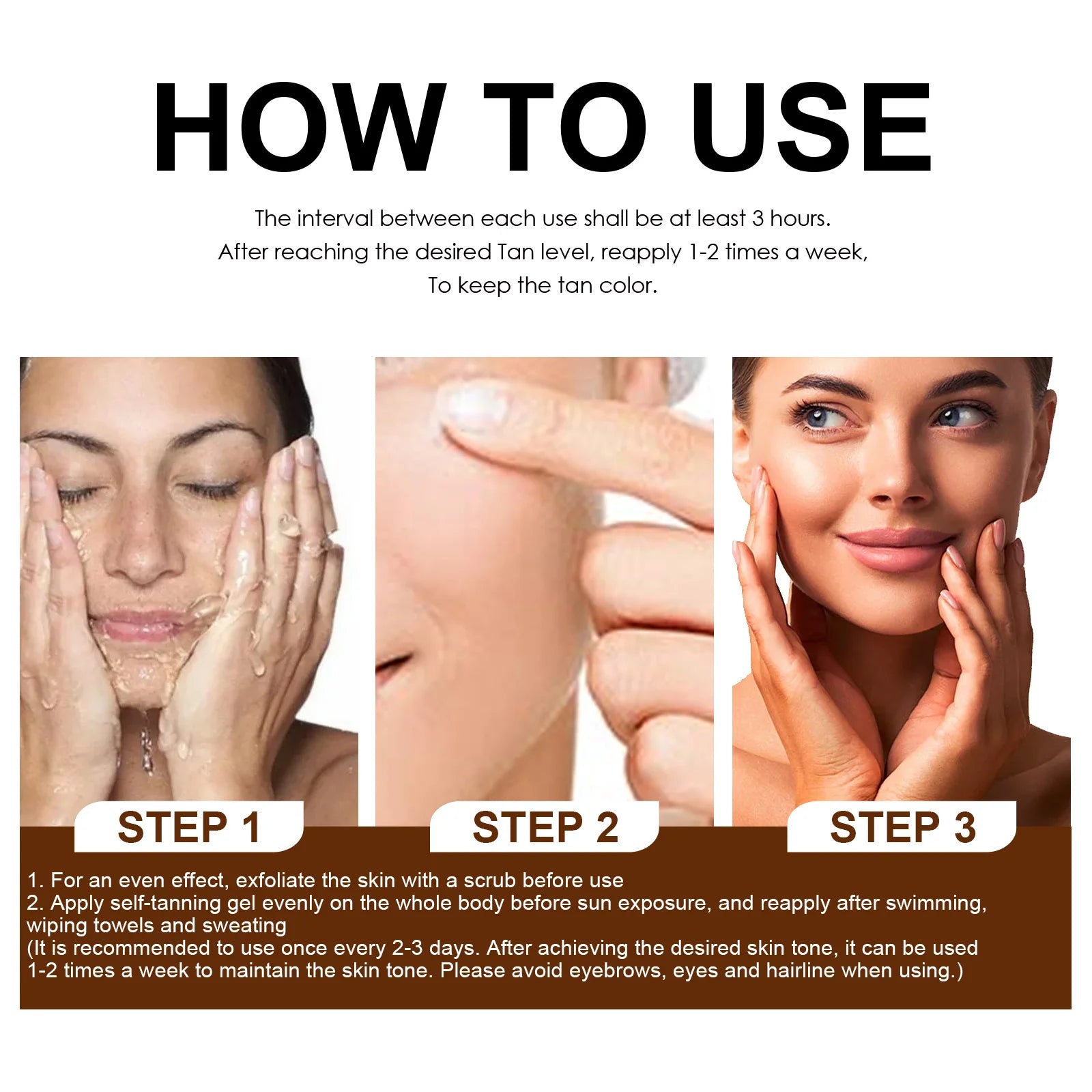 Self-Tanning Cream Intensive Tanning UV Protective Outdoor Summer Beach Brown Bronzer Long Lasting Sunless Fake Tan Body Lotion Zpaxo